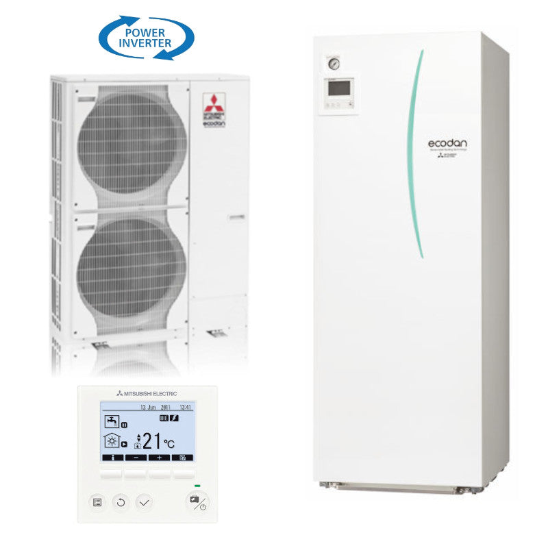 Mitsubishi | Wärmepumpen-Set 6.5 | Split | Speichermodul | 12,0 kW