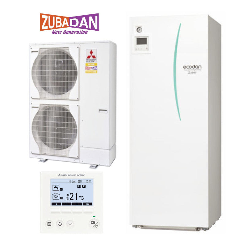 Mitsubishi | Wärmepumpen-Set 8.5 | Monoblock | Speichermodul | 14,0 kW