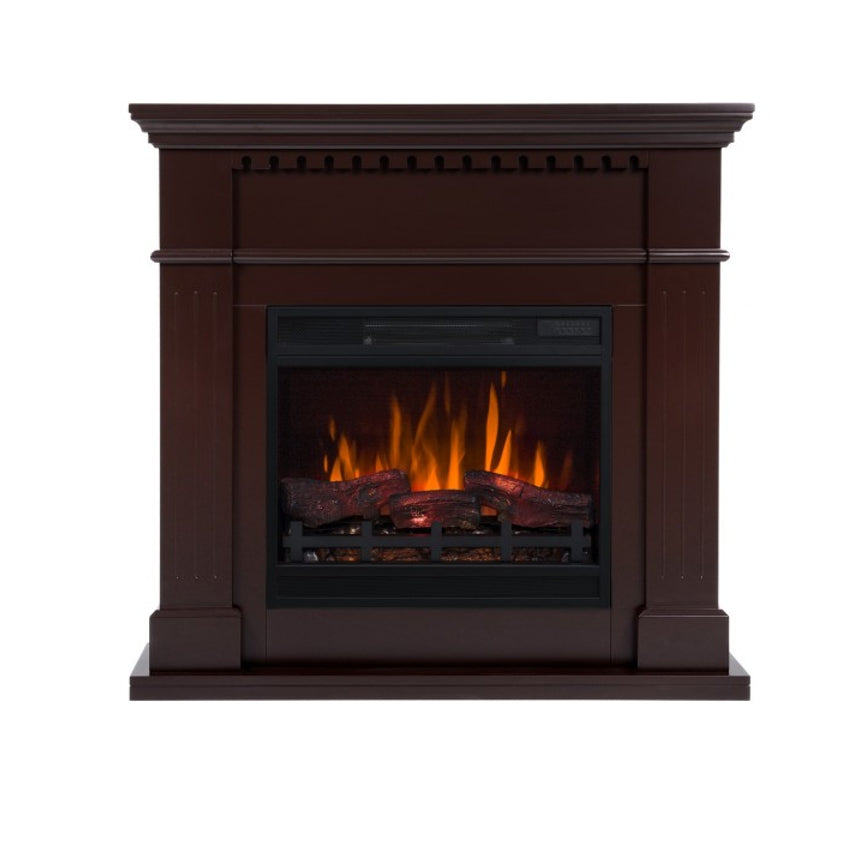 Aflamo LED Standkamin Vilano Walnuss mit Einsatz LED 60 3D