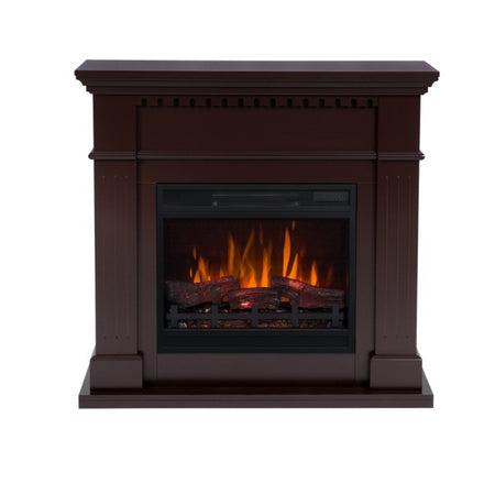 Aflamo LED Standkamin Vilano Walnuss mit Einsatz LED 60 3D