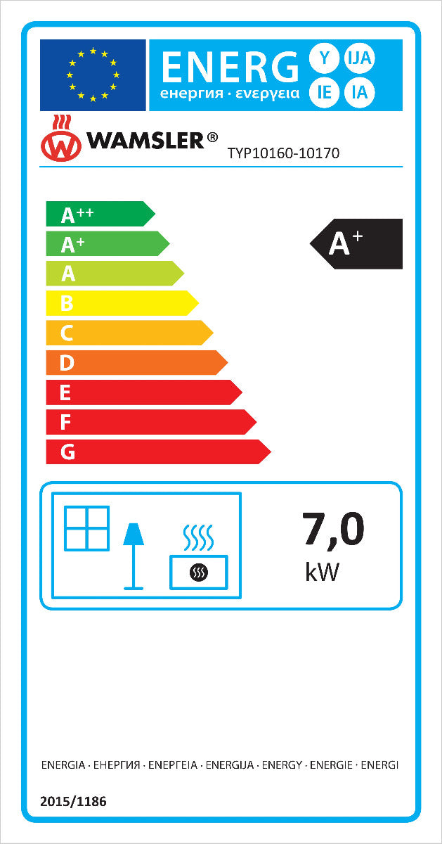 Wamsler Kaminofen Vitus Energielabel | Klimaworld.com