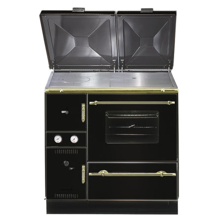 Wamsler wasserführender Küchenofen K 148 CL schwarz/gold | Klimaworld.com