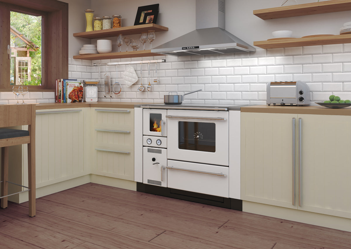Wamsler wasserführender Küchenofen K 148 F weiß Ambiente | Klimaworld.com
