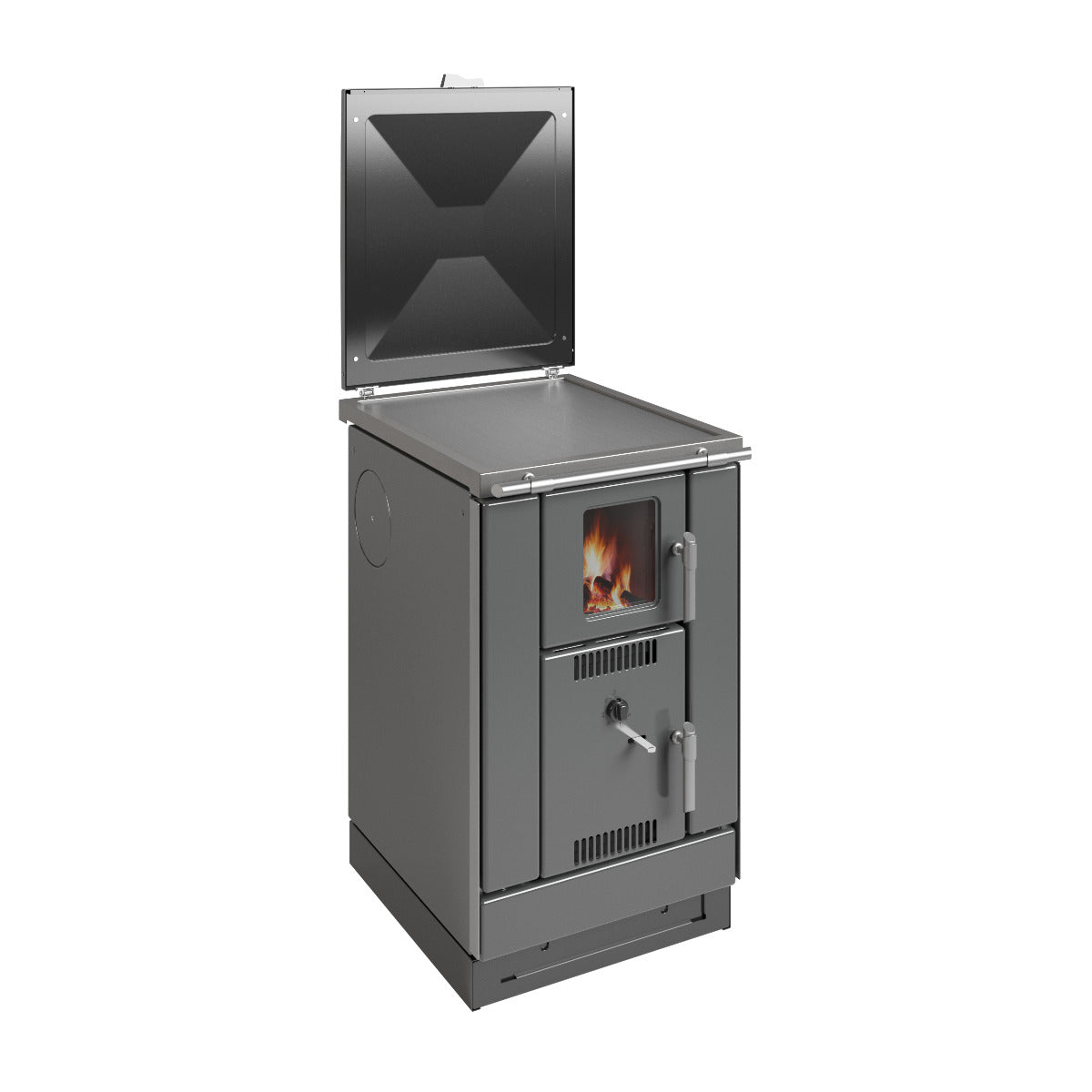 Wamsler wasserführender Küchenofen K 158 F Stahlplatte anthrazit | Klimaworld.com