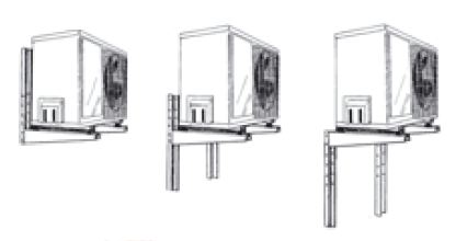 Klimaanlagen Wandkonsole 3-fach höhenverstellbare Wandkonsole Klimageräte 120 Kg