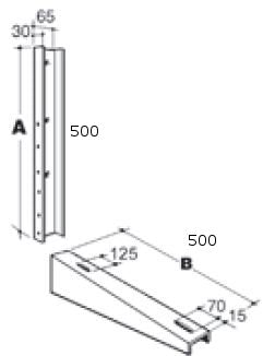 Klimaanlagen Wandkonsole 3-fach höhenverstellbare Wandkonsole Klimageräte 120 Kg