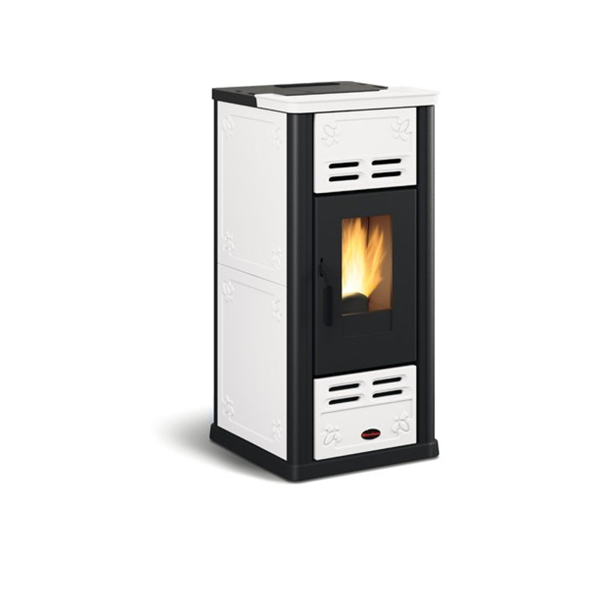 Extraflame Pelletofen | Serafina Majolika weiß