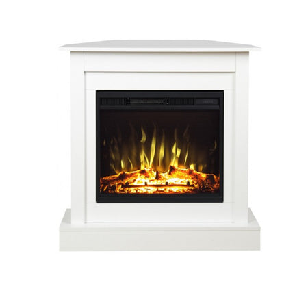Aflamo LED Standkamin Vigo Classic Eckaufstellung, Weiss | klimaworld.com