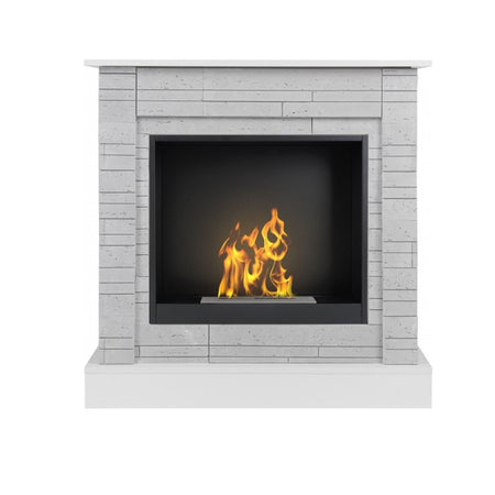 Aflamo Bio-Kamin | Vigo Stone mit Einsatz Bio 60