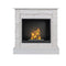 Aflamo Bio-Kamin | Vigo Stone mit Einsatz Bio 60 | weiss