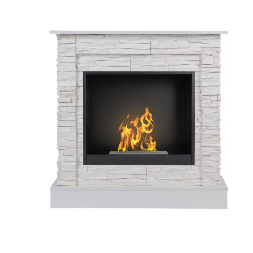 Aflamo Bio-Kamin | Vigo Stone mit Einsatz Bio 60