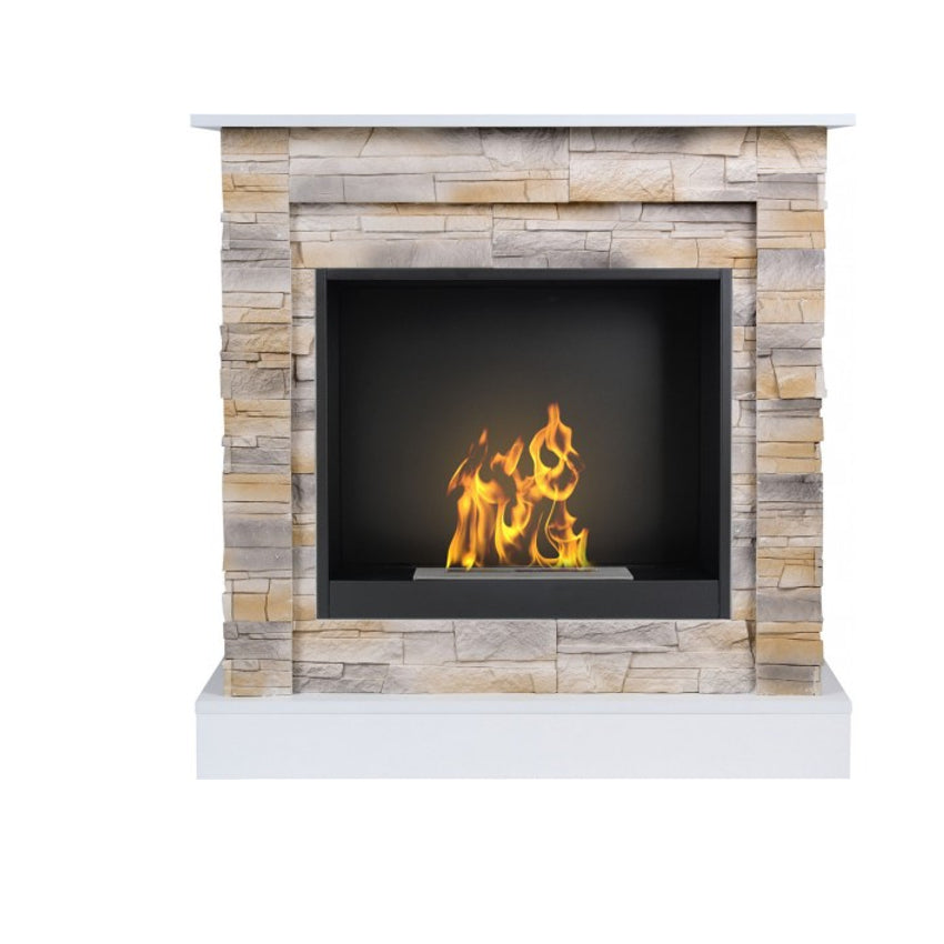 Aflamo Bio-Kamin | Vigo Stone mit Einsatz Bio 60