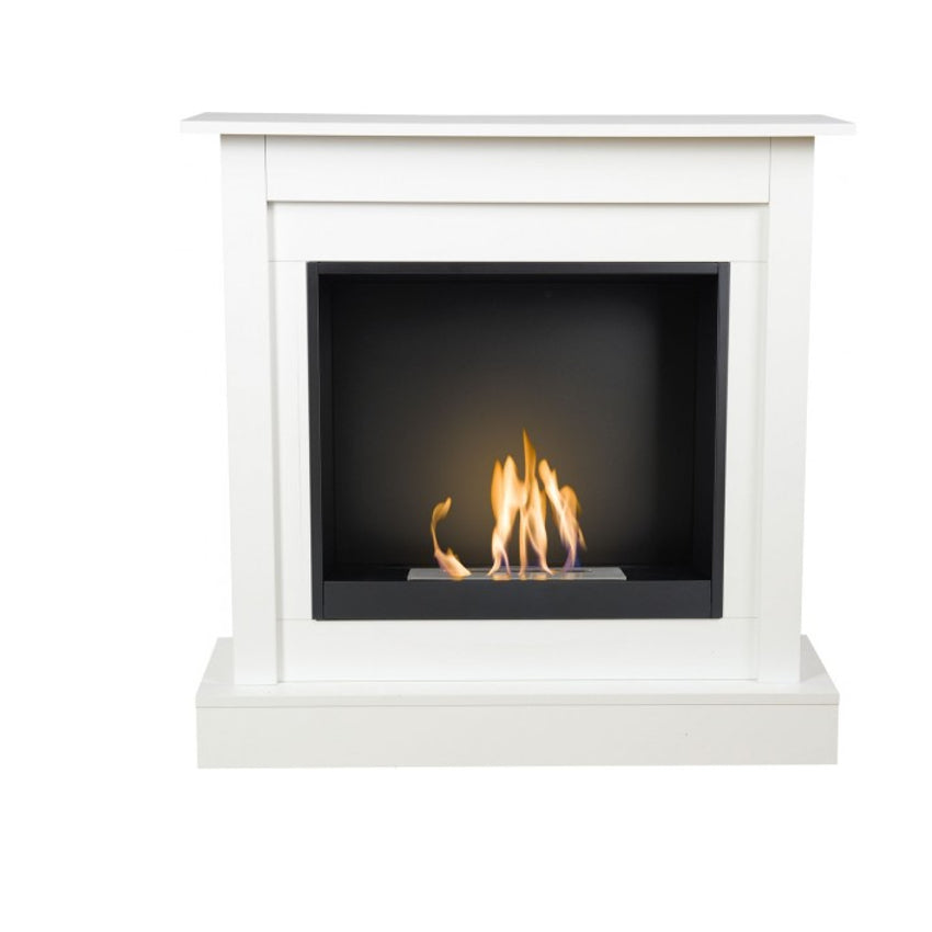 Aflamo Bio-Kamin Vigo Classic mit Einsatz Bio 60, weiss | klimaworld.com