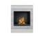 Aflamo Bio-Kamin | Smart Stone mit Einsatz Bio 40 | beton/weiss
