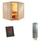 Sentiotec Sauna Komplettset Wellfun Corner | IKI Monolith | 5 Pers.