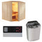 Sentiotec Sauna Komplettset Wellfun Corner | Scandia Next Combi | 5 Pers.
