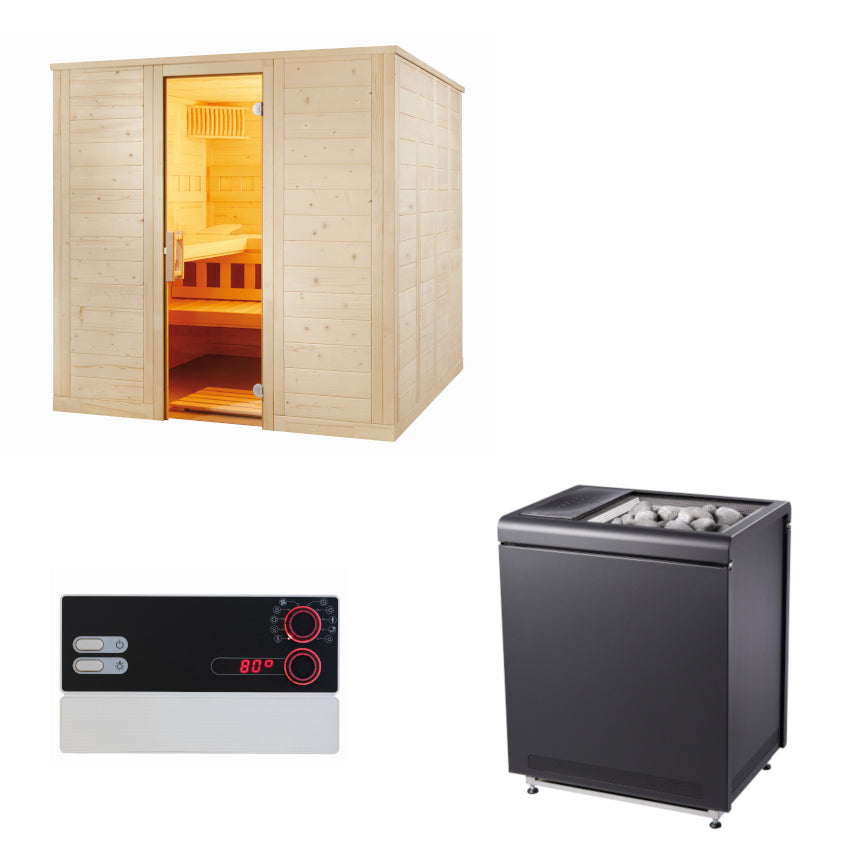 Sentiotec Sauna Komplettset Wellfun Large | Klimaworld