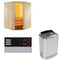 Sentiotec Sauna Komplettset Wellfun Mini | Mini Combi | 3 Pers.