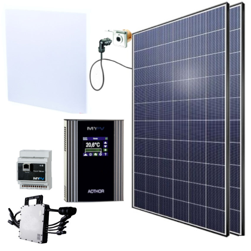 AC-Thor Set | Infrarotheizung mit Photovoltaik-Set | 1280 Watt