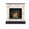 Aflamo Bio-Kamin | Vigo Stone mit Einsatz Bio 60 | desert/wenge