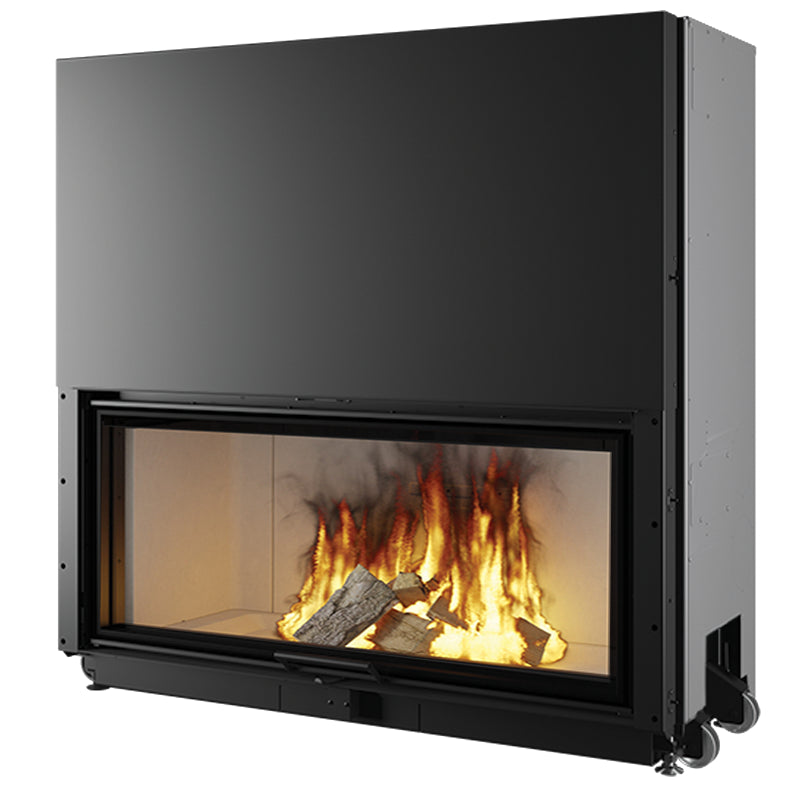 Edilkamin Kamineinsatz Windo 120 | Feuerraum weiß | 19,2 kW