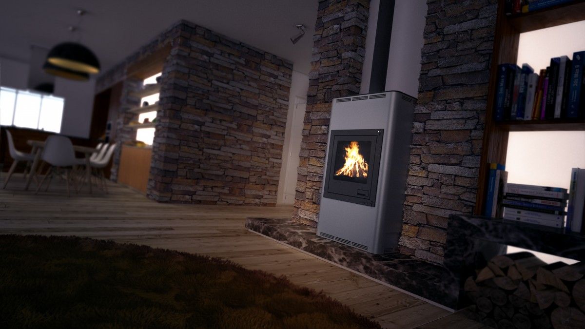 HS Flamingo | Kaminofen | Auquflam | 17 kW ➔ Klimaworld.com