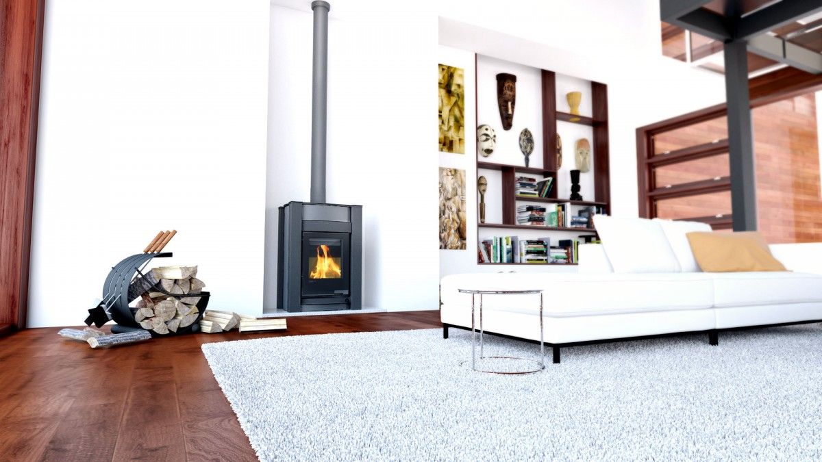 HS Flamingo | Kaminofen | Auquflam Verio | Kalmar | 11 kW ➔ Klimaworld.com