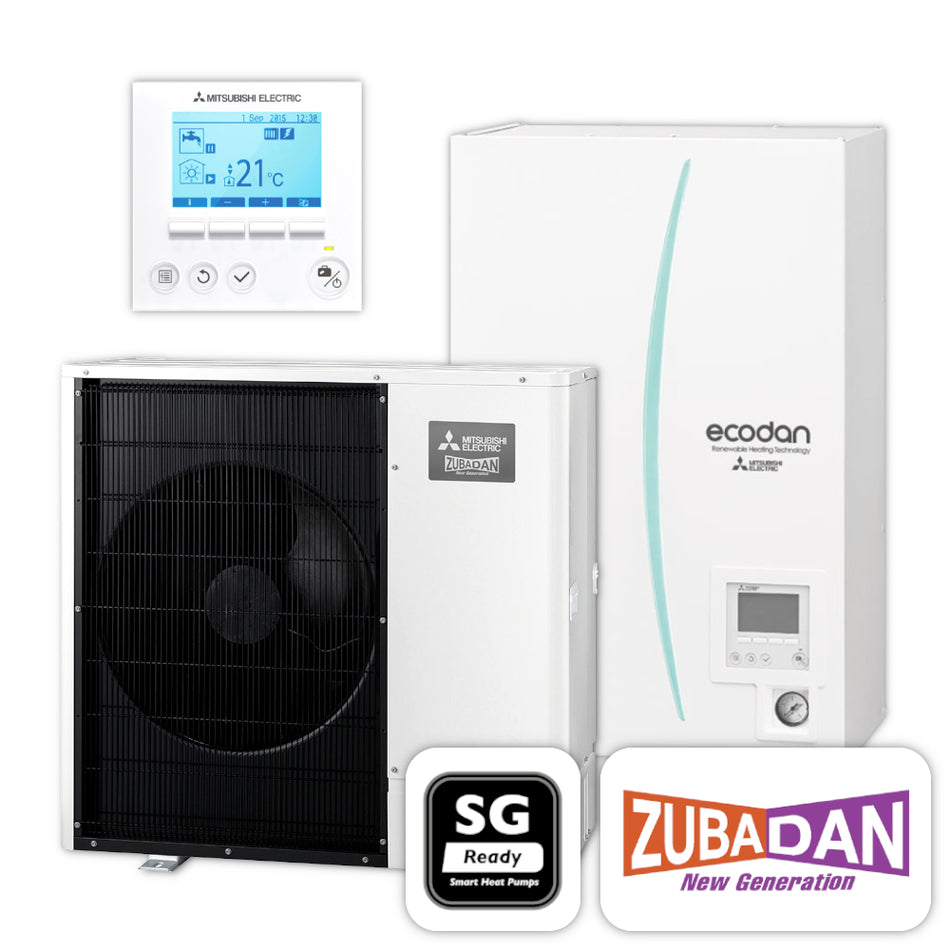 MITSUBISHI | Ecodan Wärmepumpen-Set 1.12 | Zubadan Inverter | 8,0 kW