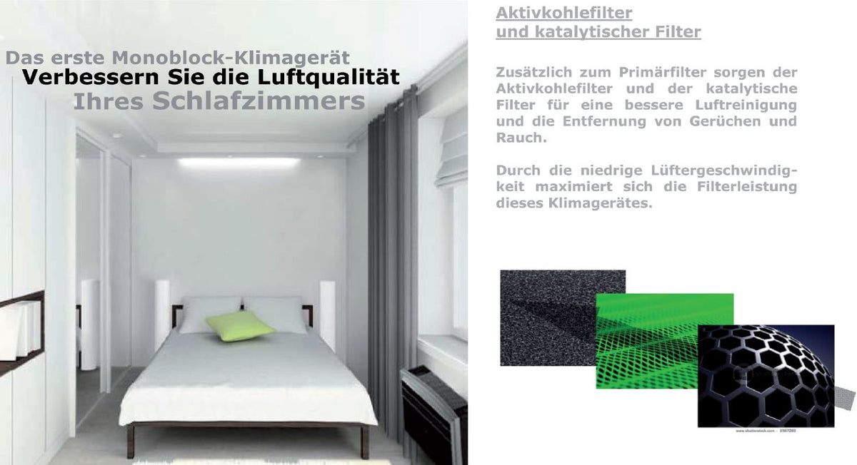 Monoblock Klimagerät EES WPWG-LL-32 DC Inverter Klimaanlage 3,2 kW