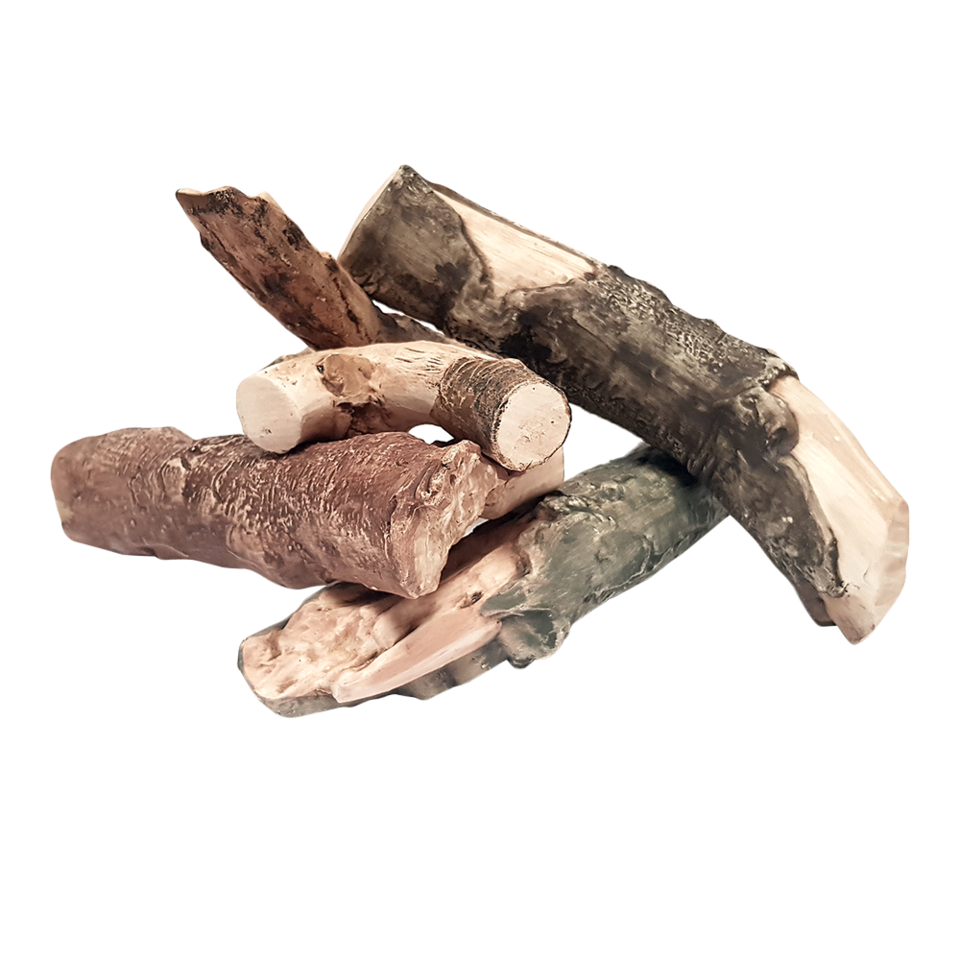 Kratki Keramikholz Mix VII - Holzscheit Keramik | 5tlg. | AF-DC/MIX/VI