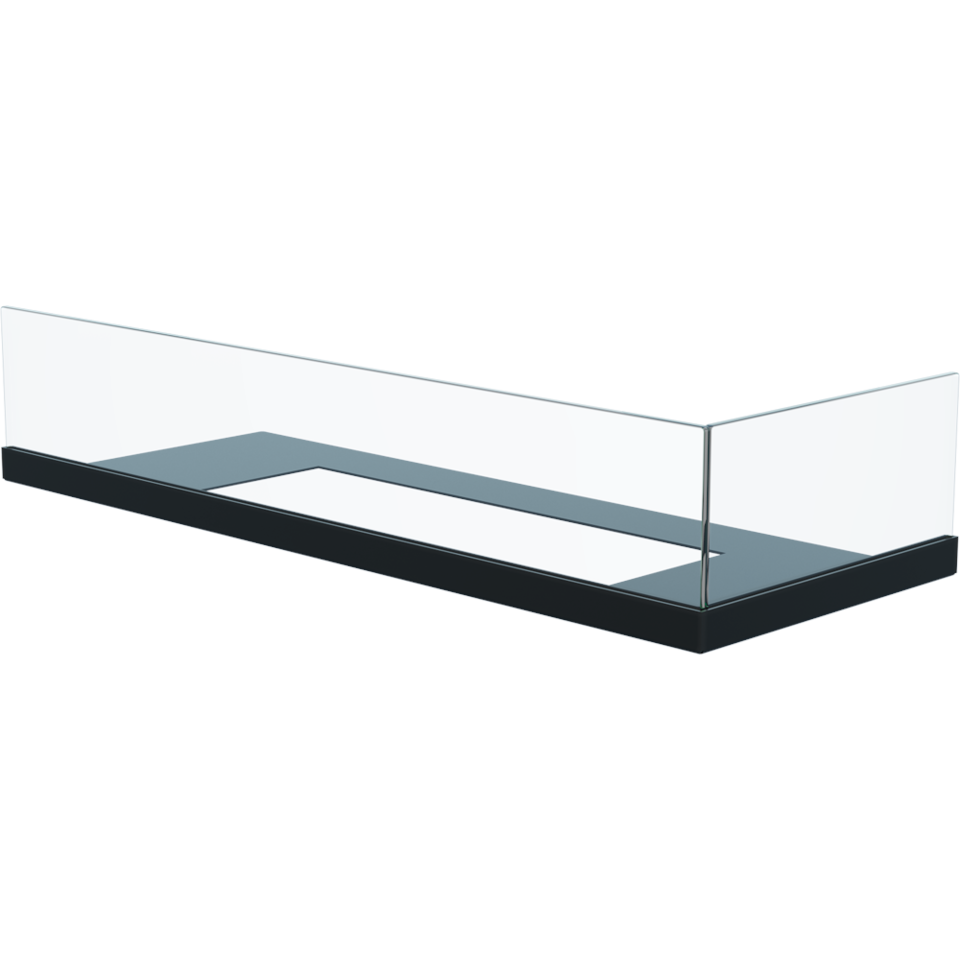 Kratki Schutzglas Biokamin mit Bodenplatte | Delta P 600