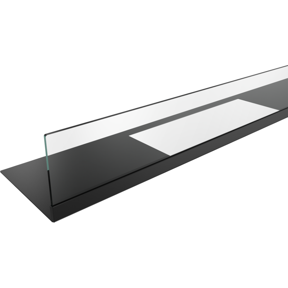 Kratki Schutzglas Biokamin mit Bodenplatte | Juliet 1500 Modell