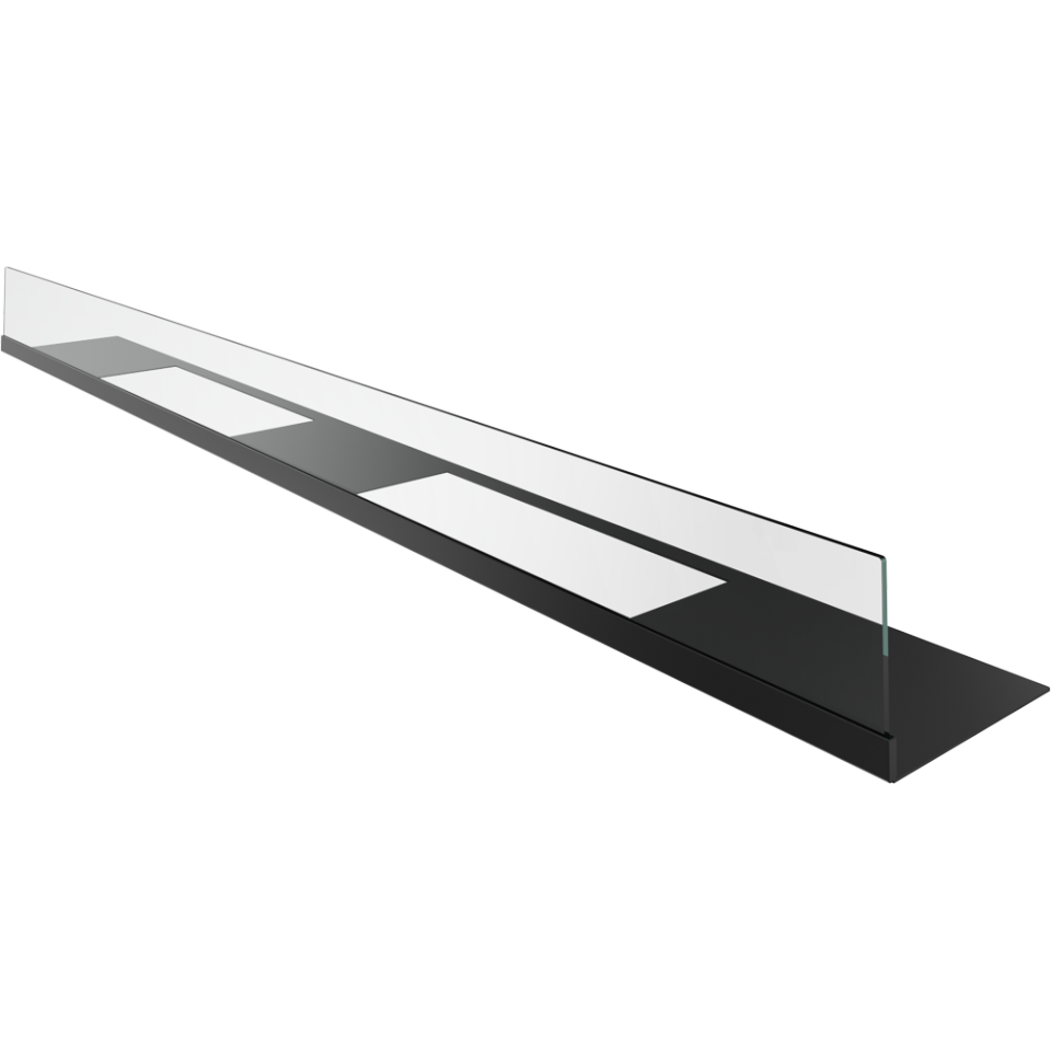 Kratki Schutzglas Biokamin mit Bodenplatte | Juliet 1500 Modell