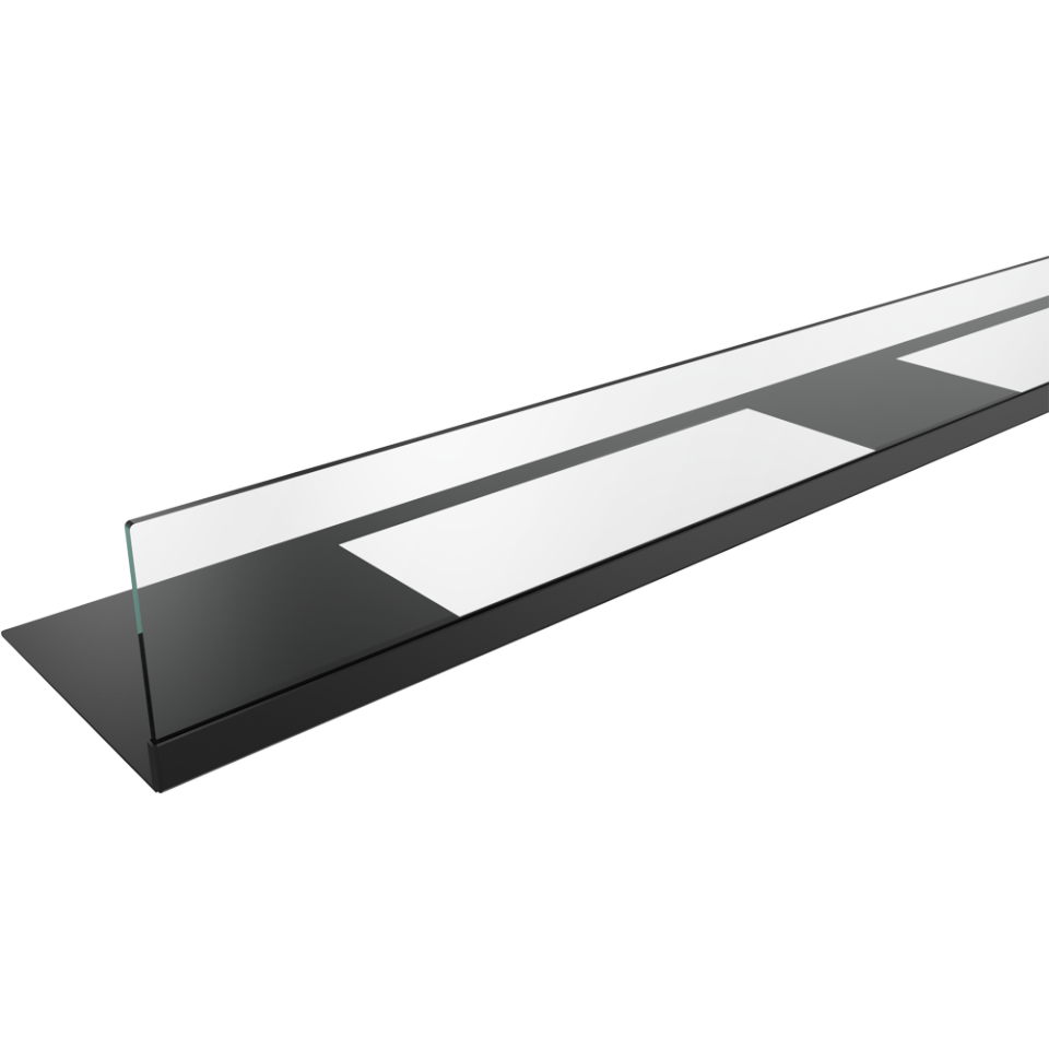 Kratki Schutzglas Biokamin mit Bodenplatte | Juliet 1800 Modell