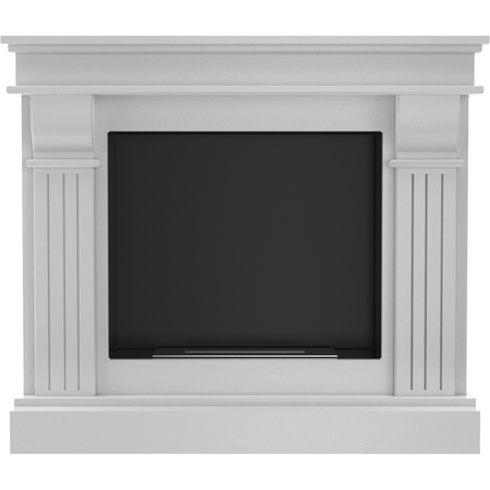 Kratki Biokamin August + Verkleidung | weiß | AUGUST/TUV ➔ Klimaworld