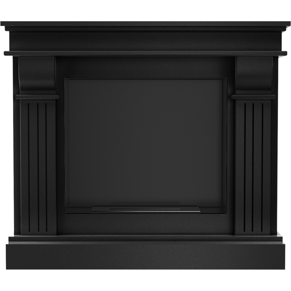 Kratki Biokamin August + Verkleidung | schwarz | AUGUST/CZARNY/TUV ➔ Klimaworld