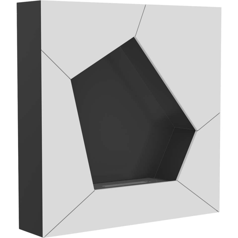 Kratki Biokamin / Wandkamin Ball | weiß | BALL/TUV ➔ Klimaworld