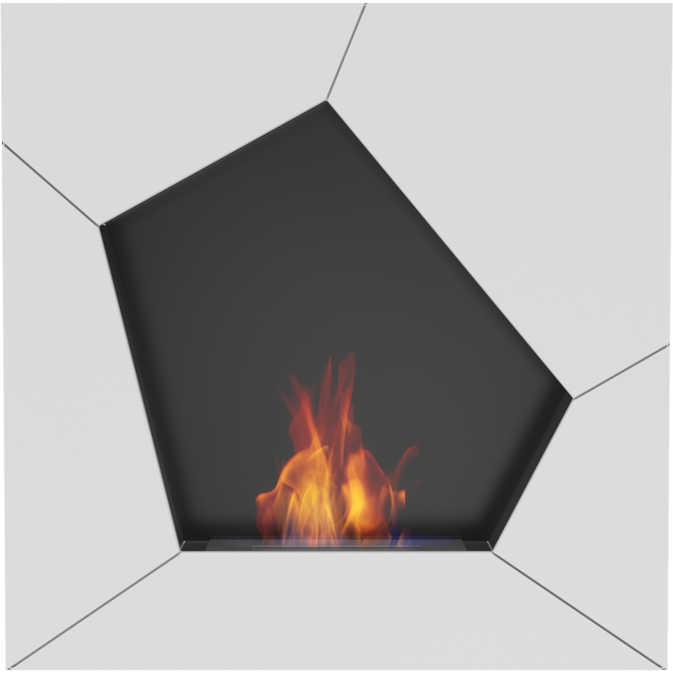 Kratki Biokamin / Wandkamin Ball | weiß | BALL/TUV ➔ Klimaworld