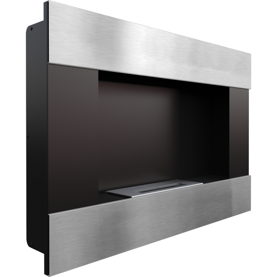 Kratki Biokamin Bravo | schwarz silber | BRAVO/SZLIF/TUV