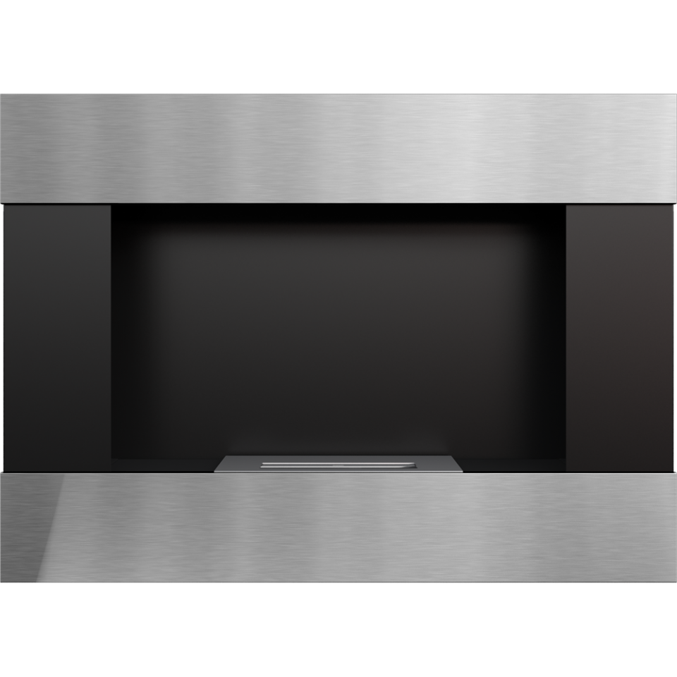 Kratki Biokamin Bravo | schwarz silber | BRAVO/SZLIF/TUV