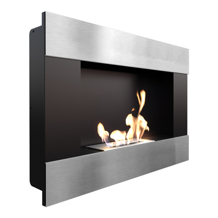 Kratki Biokamin Bravo | schwarz silber | BRAVO/SZLIF/TUV