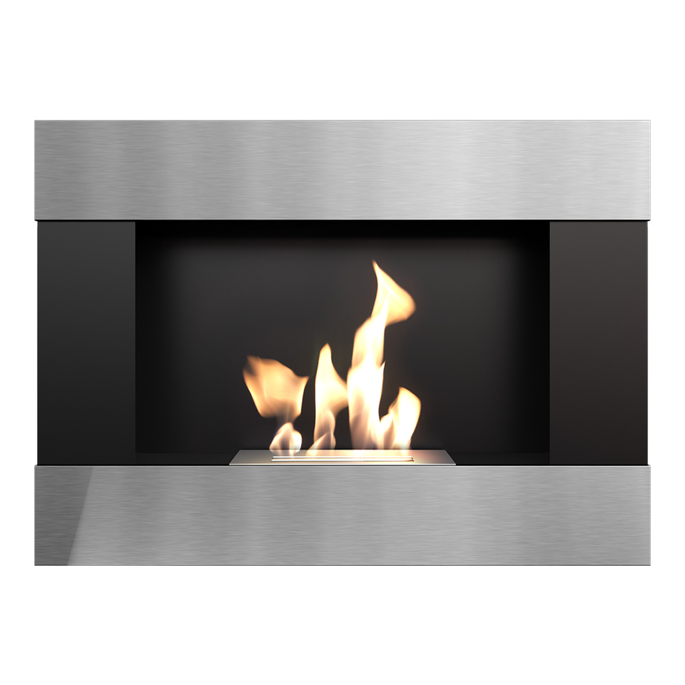 Kratki Biokamin Bravo | schwarz silber | BRAVO/SZLIF/TUV