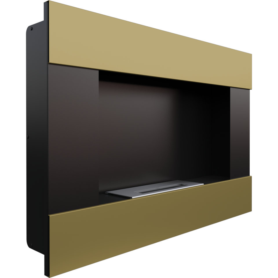 Kratki Biokamin Bravo | schwarz gold | BRAVO/ZG/TUV