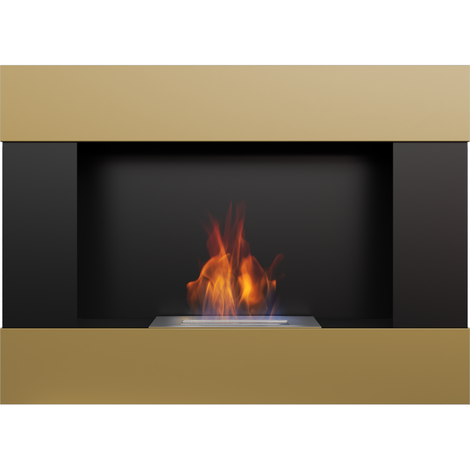 Kratki Biokamin Bravo | schwarz gold | BRAVO/ZG/TUV