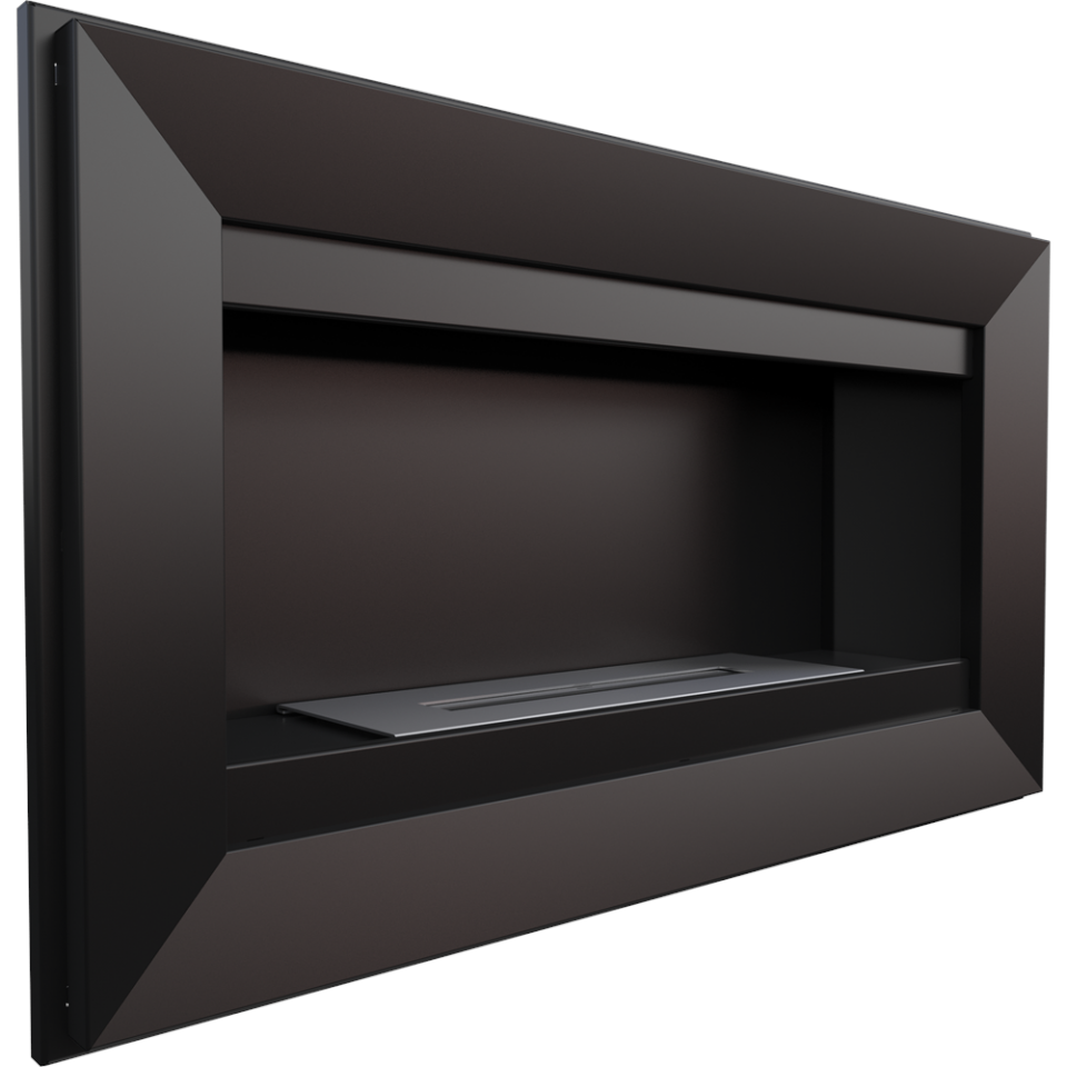 Kratki Biokamin Wandkamin Charlie | schwarz | CHARLIE/CZARNY/TUV