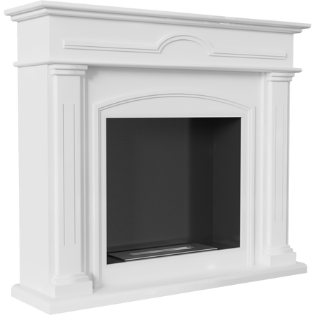 Kratki Biokamin December + Verkleidung | weiß | DECEMBER/TUV