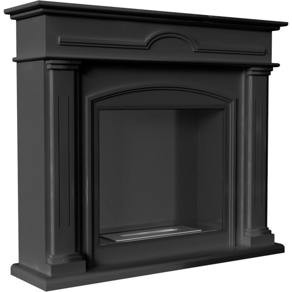 Kratki Biokamin December + Verkleidung | schwarz | DECEMBER/CZARNY/TUV