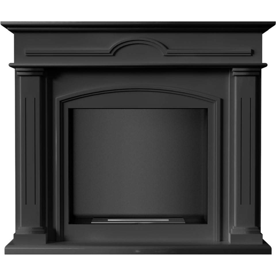 Kratki Biokamin December + Verkleidung | schwarz | DECEMBER/CZARNY/TUV