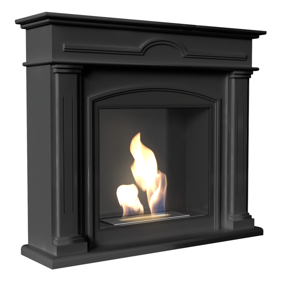 Kratki Biokamin December + Verkleidung | schwarz | DECEMBER/CZARNY/TUV