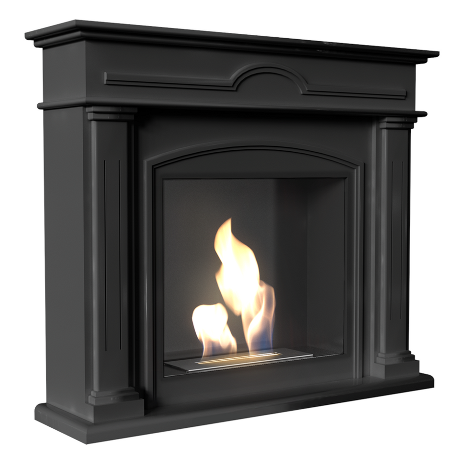 Kratki Biokamin December + Verkleidung | schwarz | DECEMBER/CZARNY/TUV